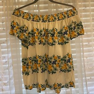 Floral Off The Shoulder Top